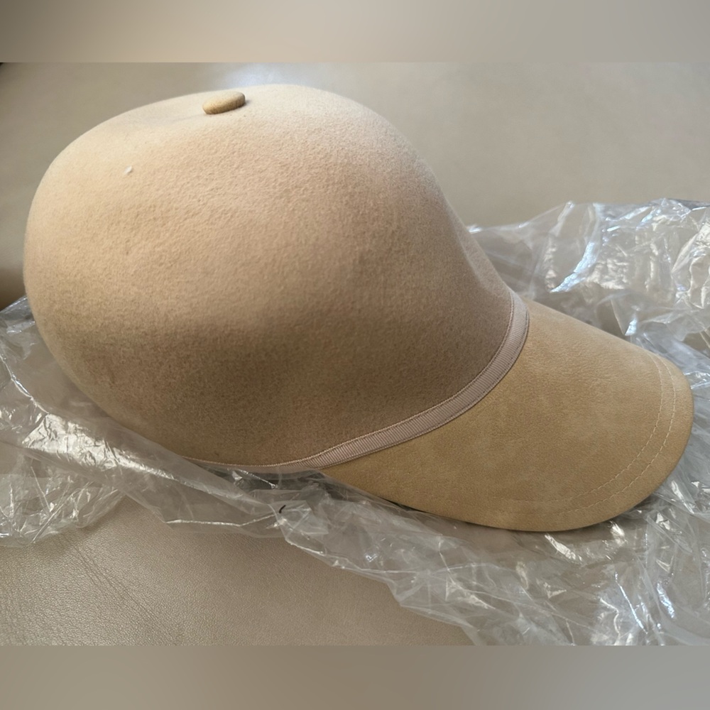 NWT WYETH Wool Felt long bill Baseball Cap Hat Anthropologie - Picture 2 of 6
